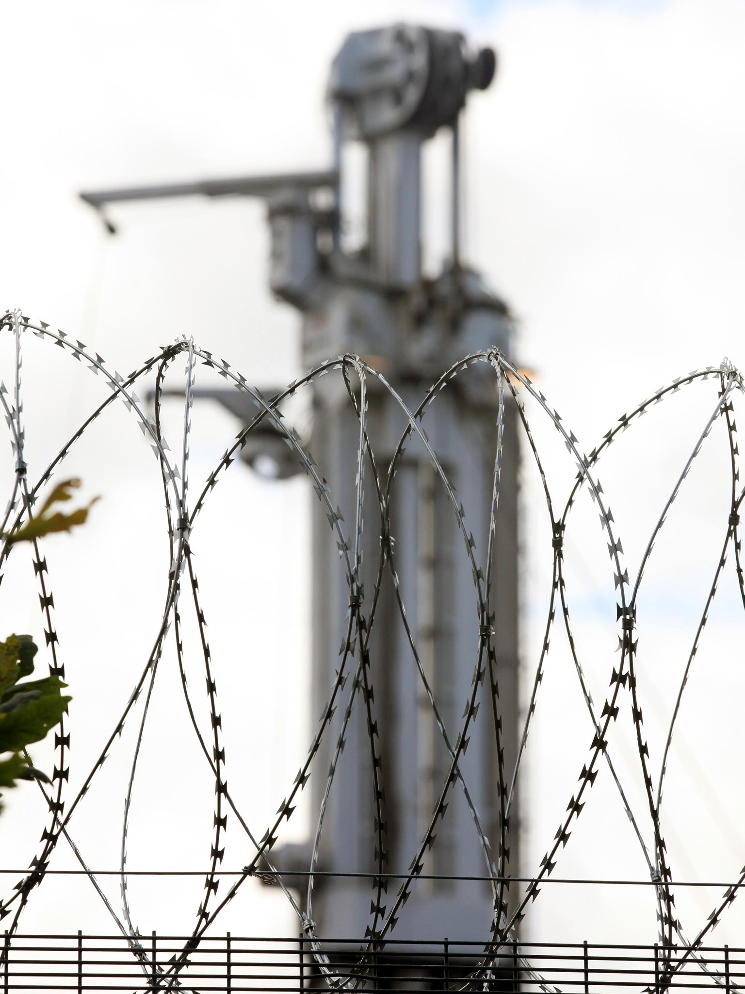 The fracking site at Balcombe, West Sussex