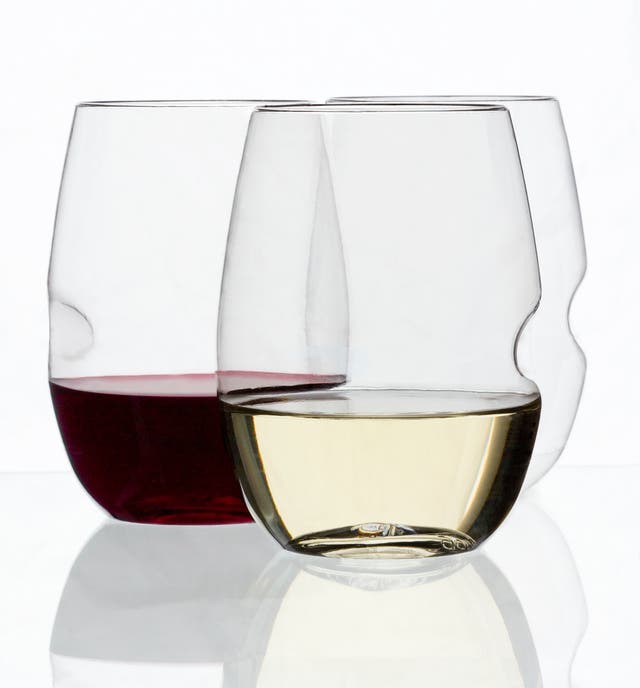 Govino's re-usable, rather shapely plastic glasses