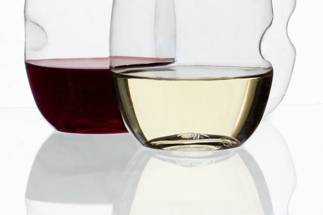 Govino's re-usable, rather shapely plastic glasses