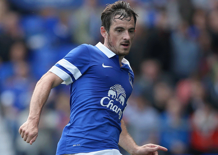 Left-back Leighton Baines will play for Everton tomorrow against Norwich