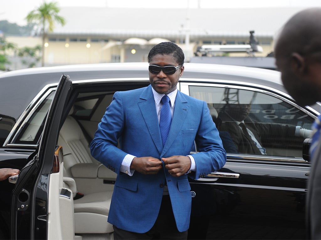As Equatorial Guinea’s forestry minister, Teodorin Nguema Obiang was paid $100,000 a year