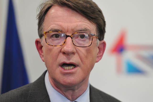 Peter Mandelson, who this week said energy price freeze plans would be a 'step back for the party'