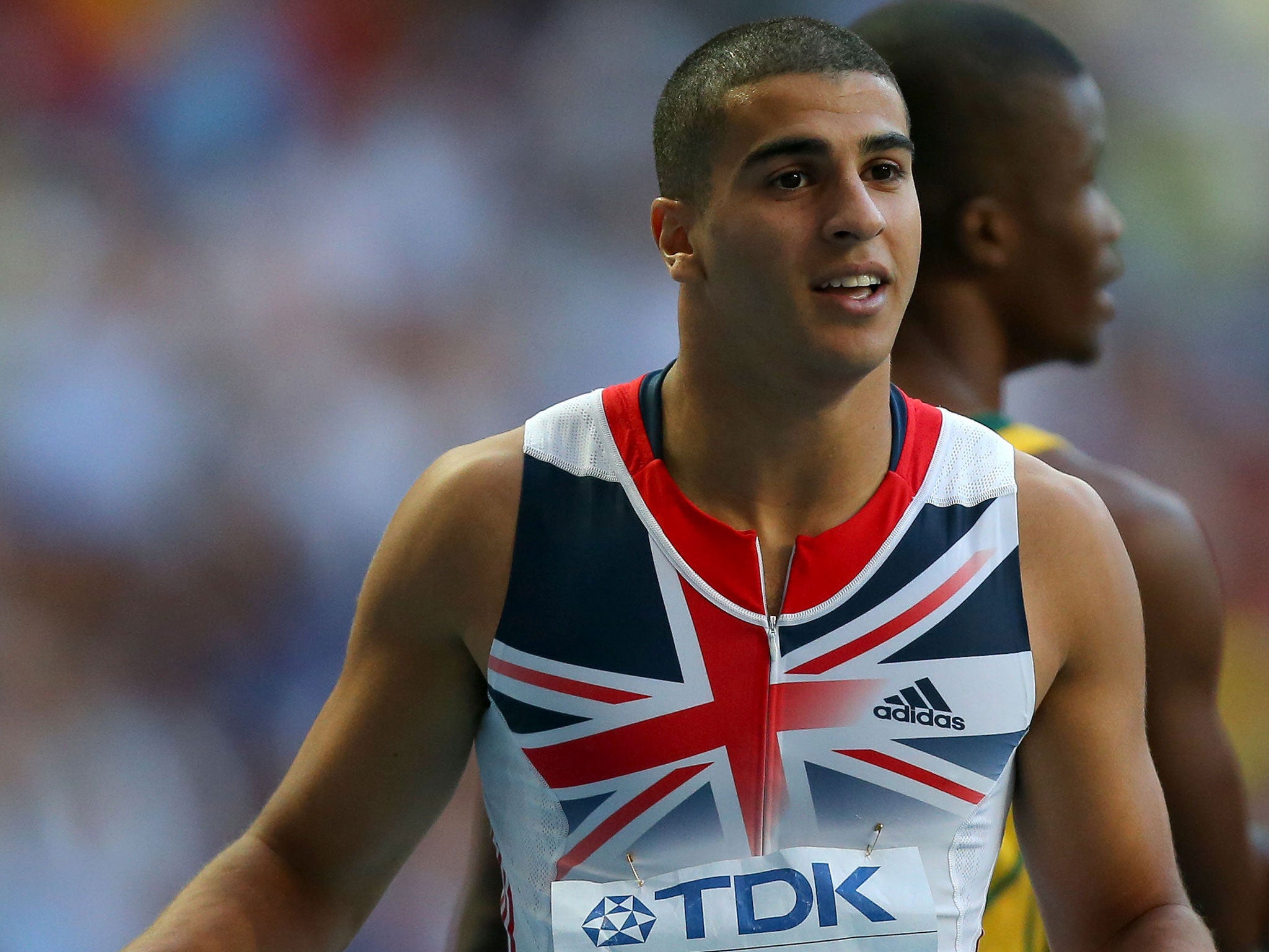 Great Britain's Adam Gemili after his 200metre final on seven of the 2013