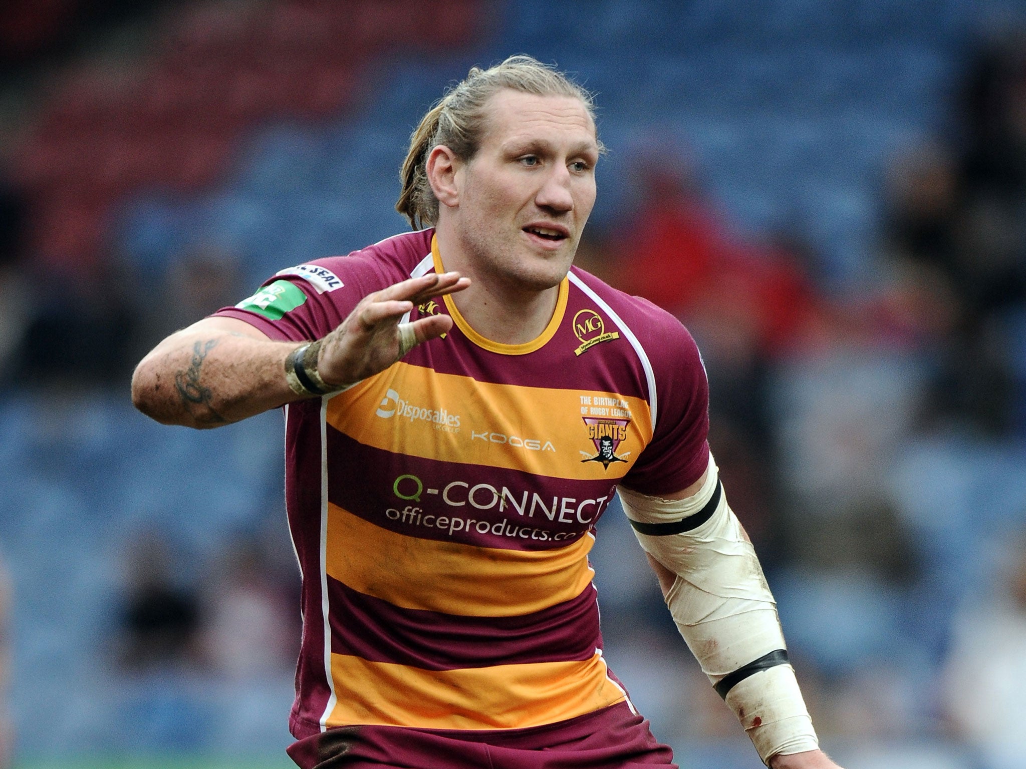 Eorl Crabtree crossed the line for Huddersfield in their 26-12 win over London Broncos