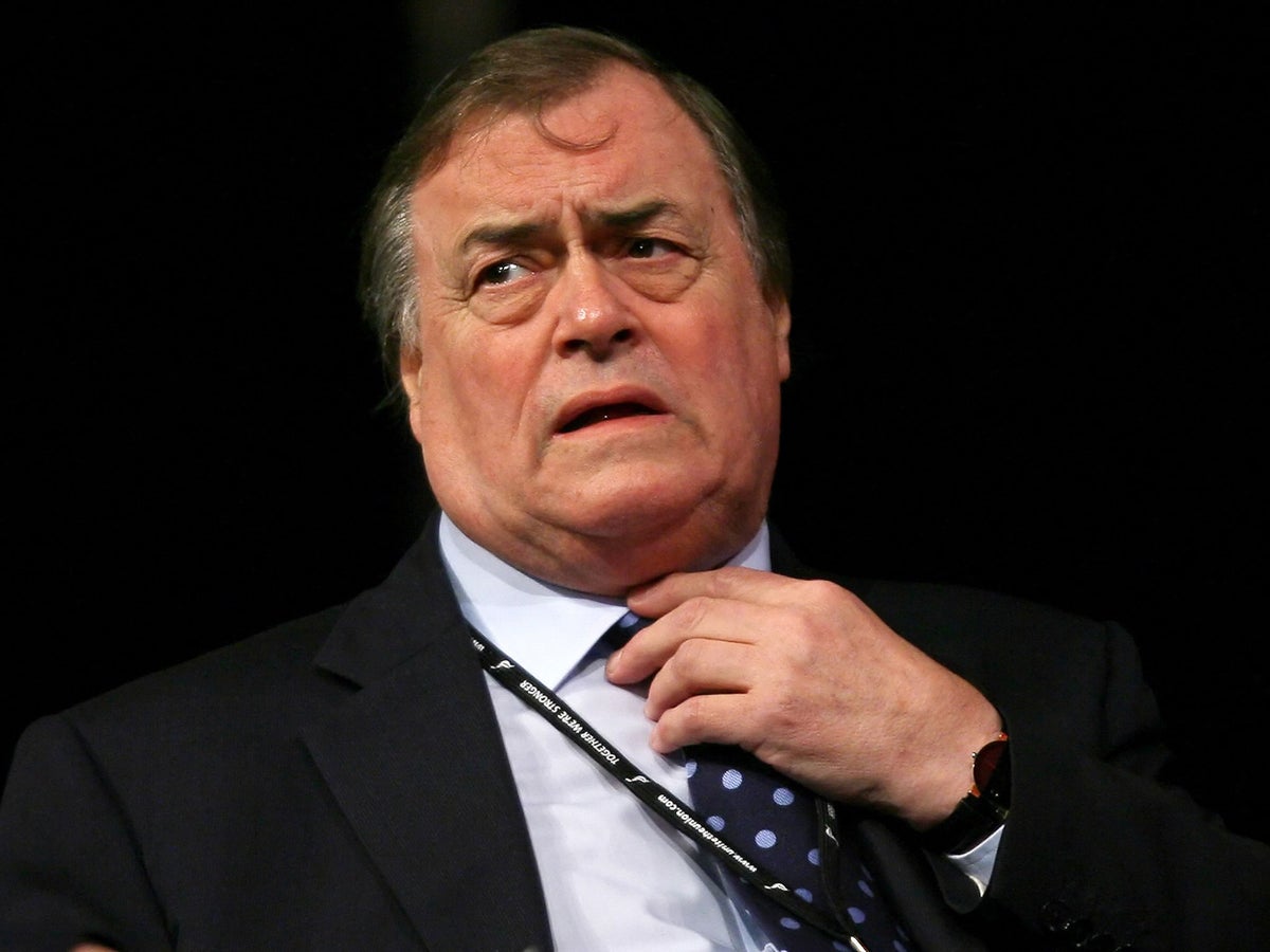 John Prescott Banned From Driving After Being Caught Speeding In His Jaguar The Independent The Independent