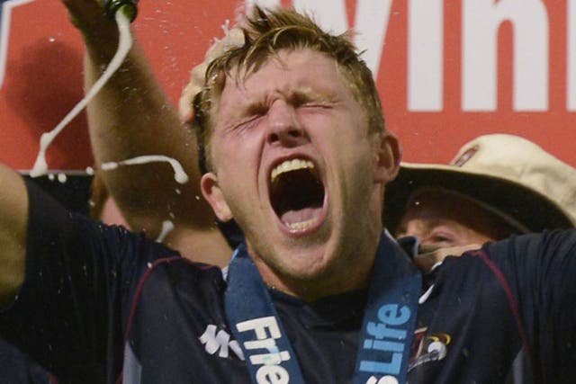 David Willey sealed victory over Surrey with a hat-trick, having earlier scored 60 runs