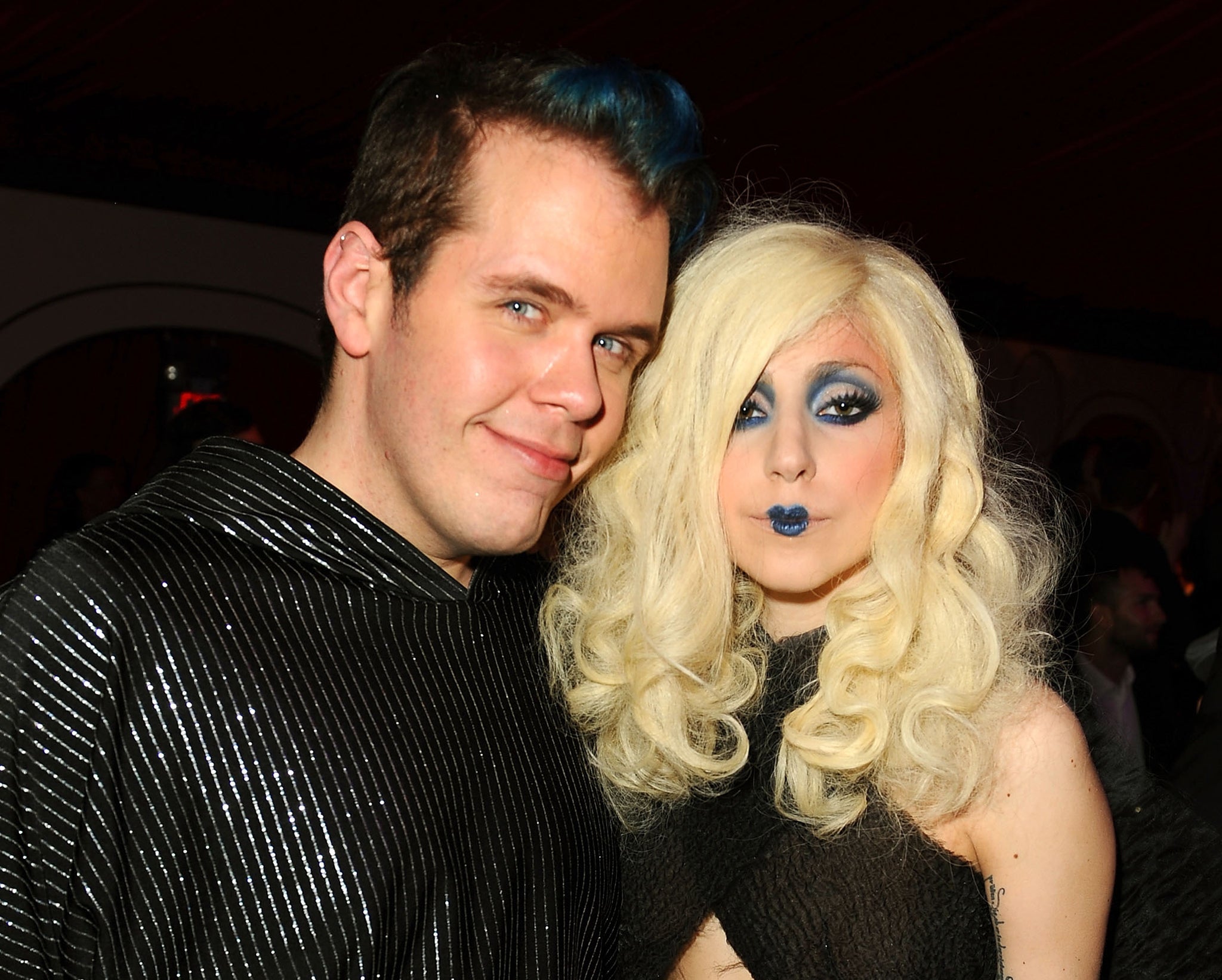 Former friends: Perez Hilton and Lady Gaga pictured together in 2009.