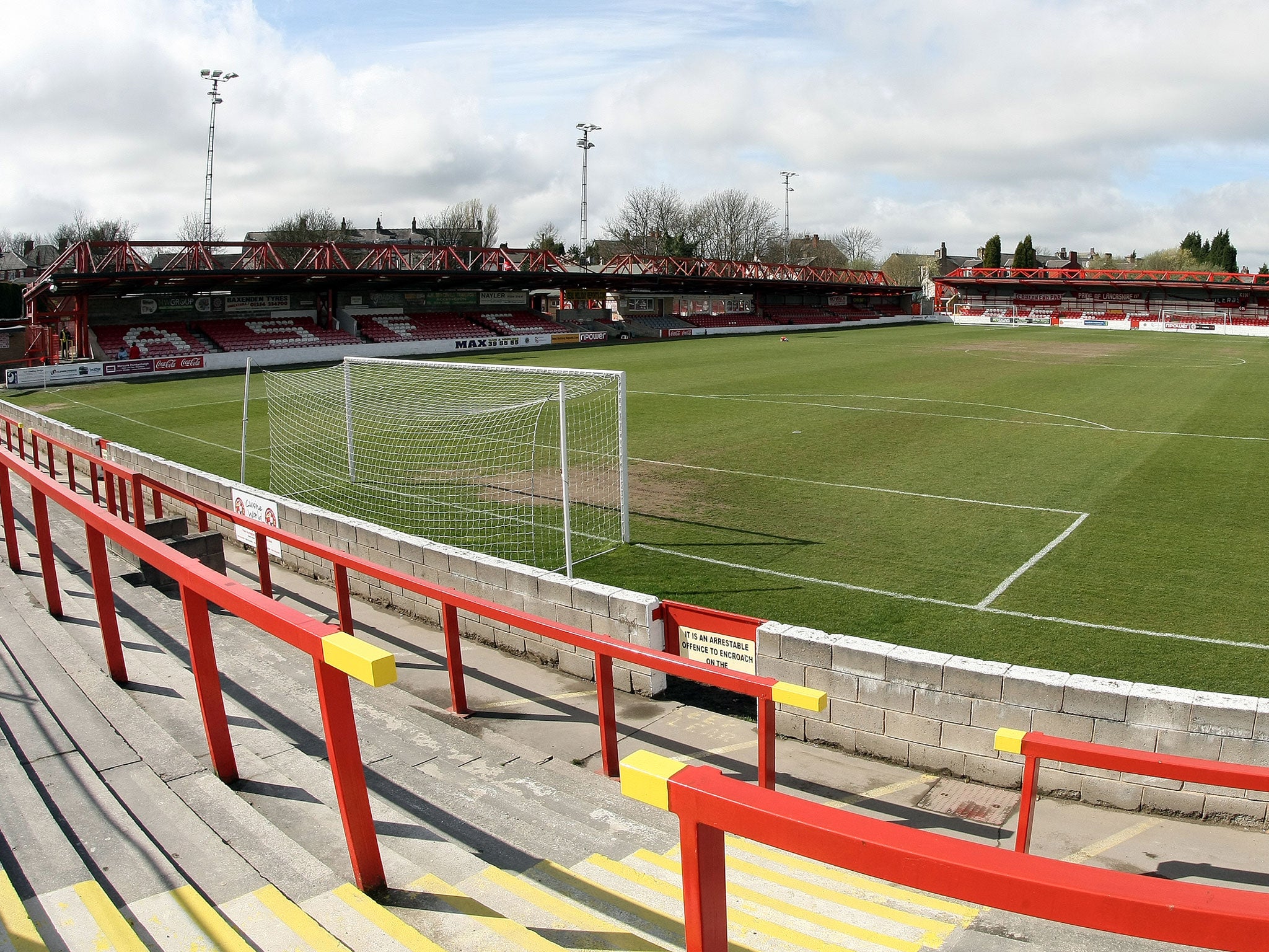 &#13;
Accrington Stanley depend on payments from the Football League&#13;