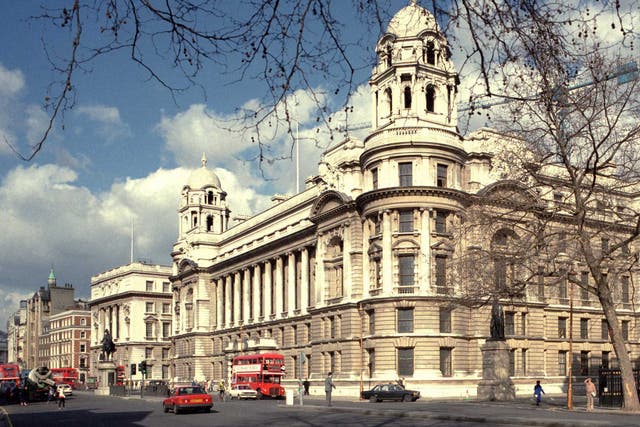 The old War Office building, where military planning took place for conflicts including both World Wars and the Cold War