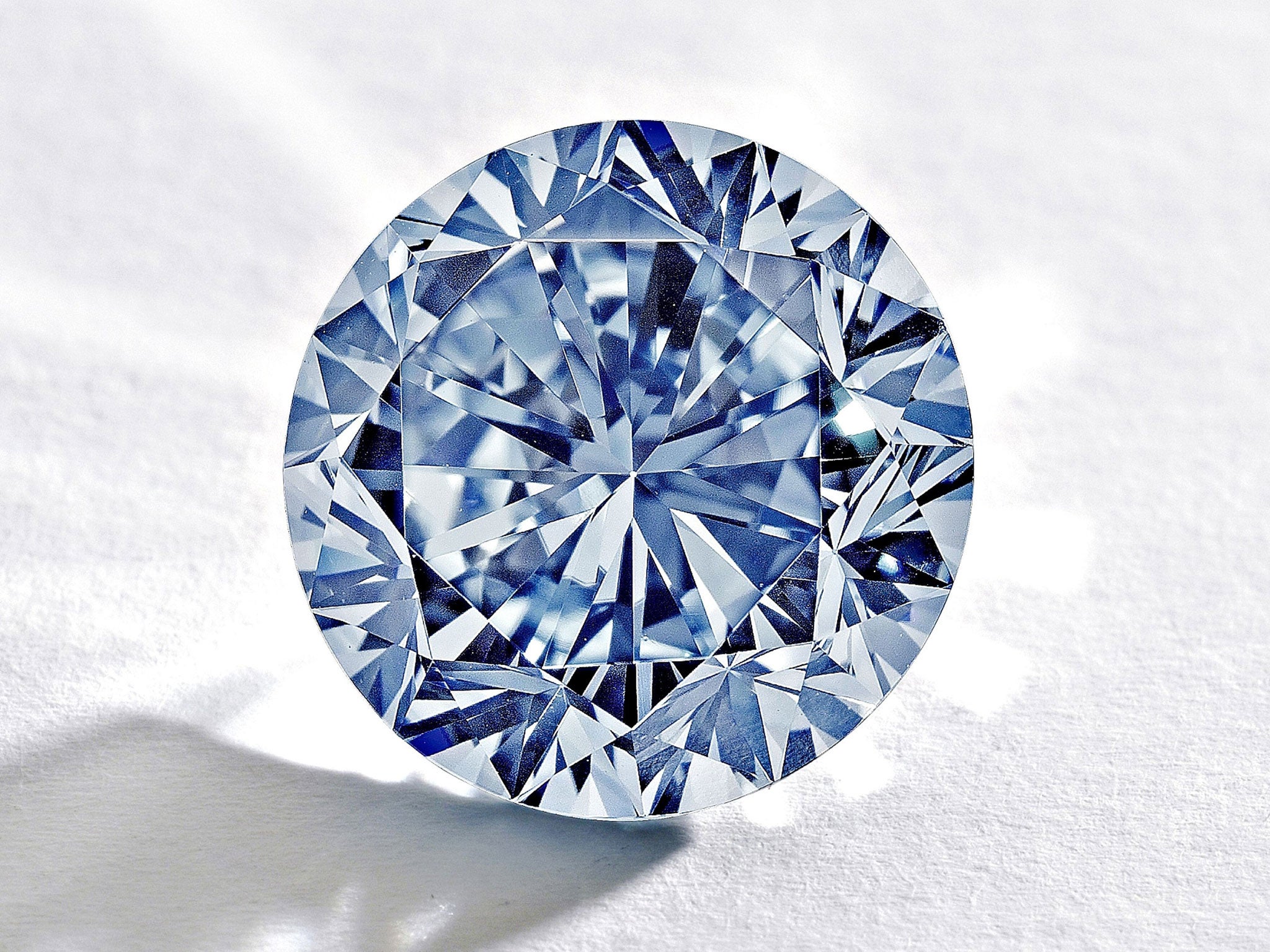 The rare round blue diamond will go under the hammer in Hong Kong in October