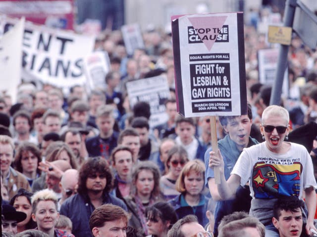 Anti Clause 28 March and Demonstration, London, 1988