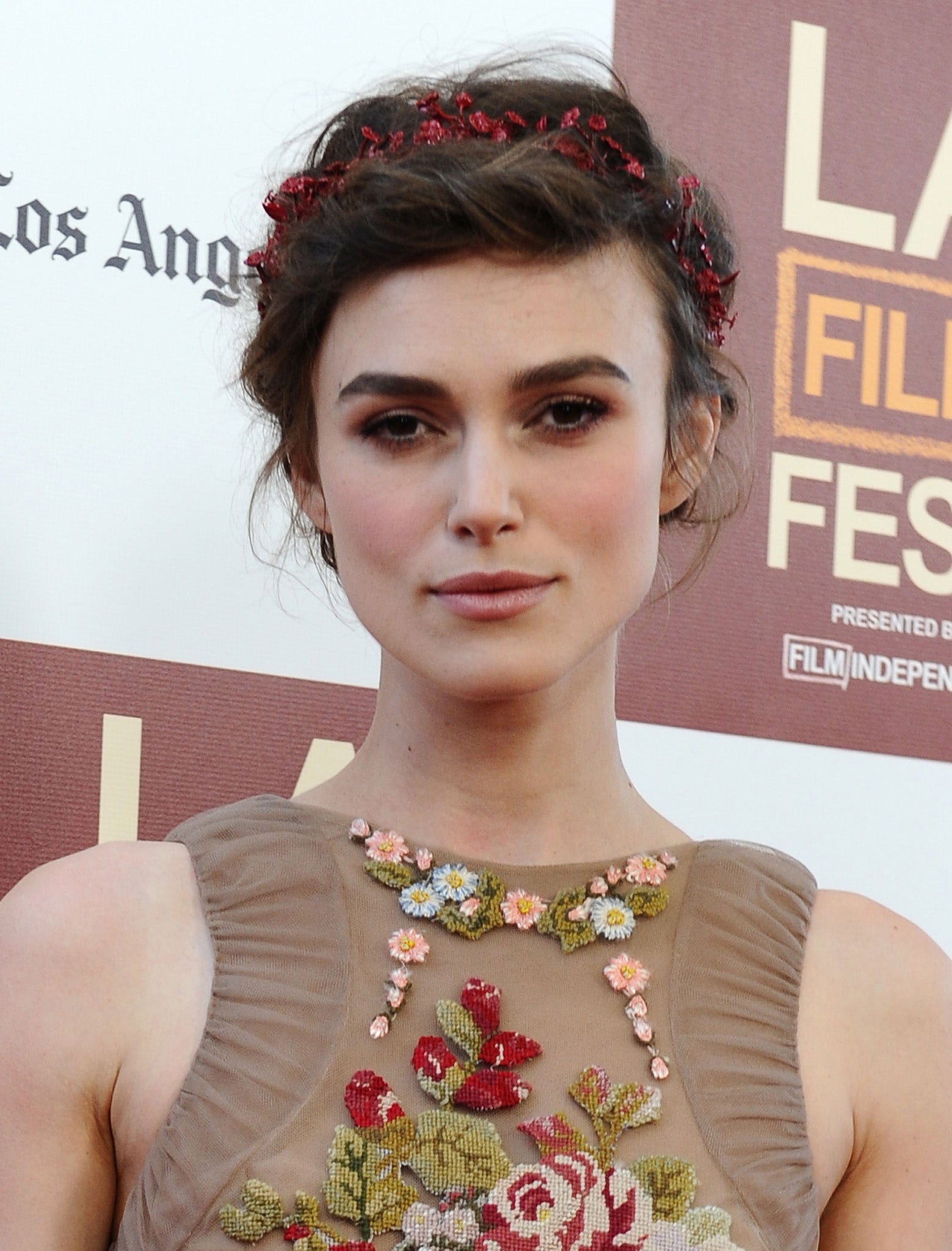 Keira Knightley pictured at a film premiere in June 2012