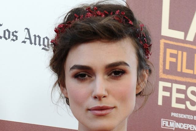 Keira Knightley pictured at a film premiere in June 2012