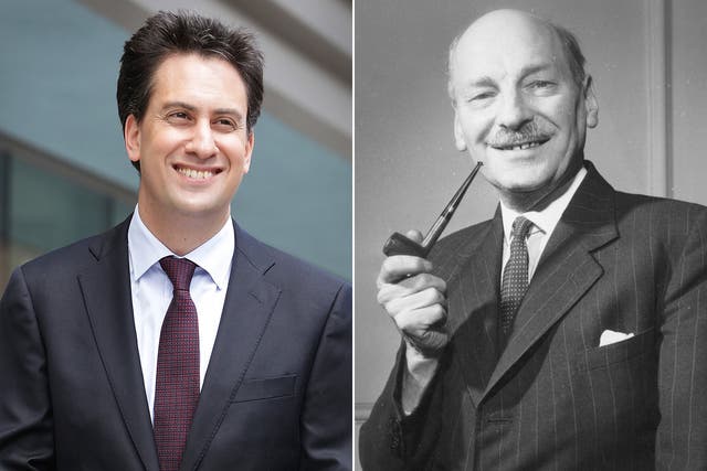 Miliband has been compared to Attlee by Blunkett: 'fantastic leader, not the most vibrant'