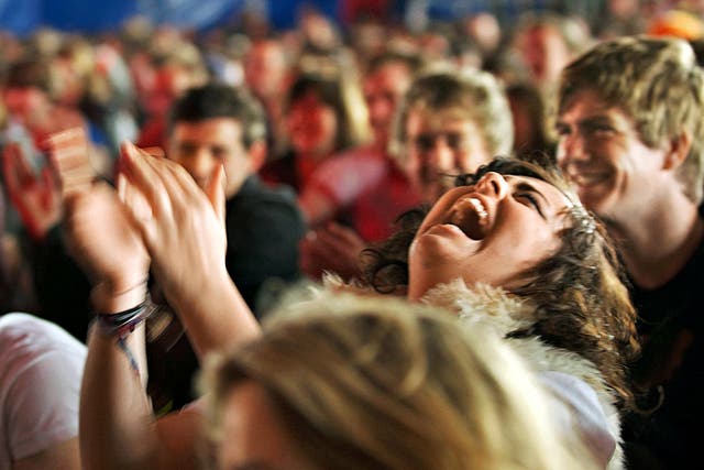 Lost in laughter: the audience at a stand-up gig