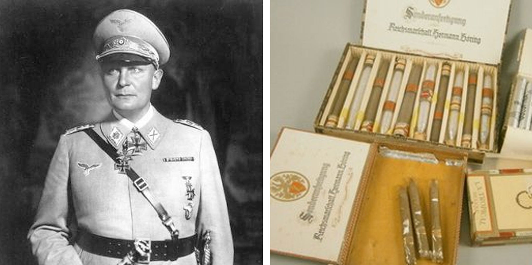 A collection of cigars tailor-made for Hermann Goering have gone on sale.