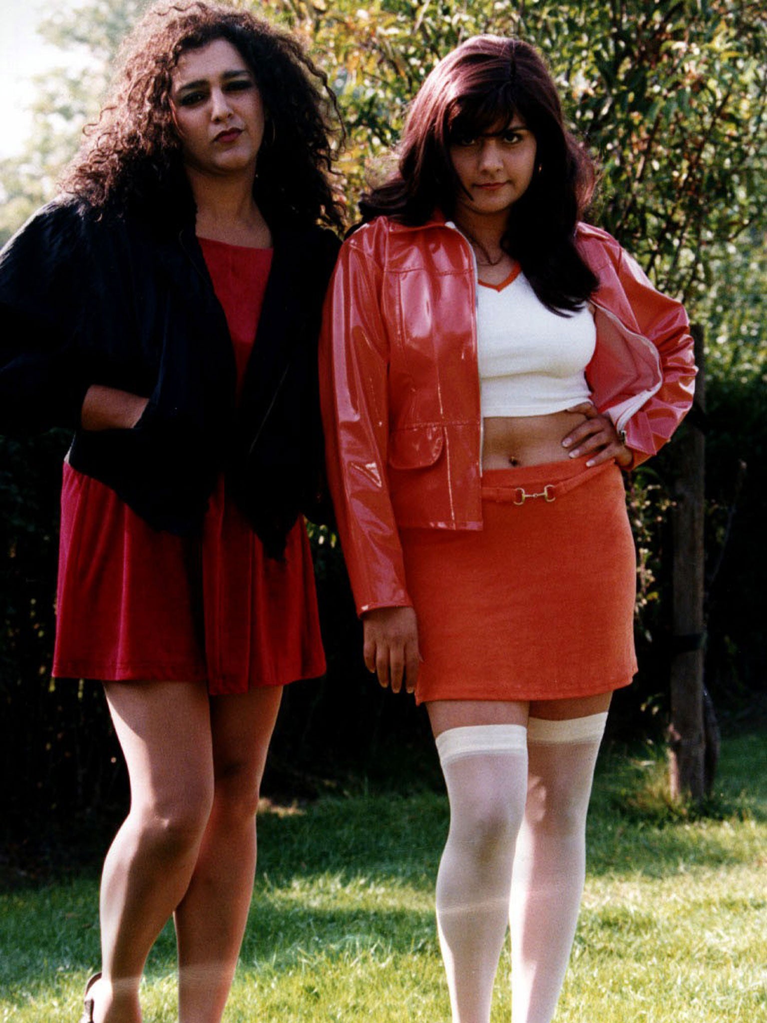 Dressed to thrill: Meera Syal and Nina Wadia in the BBC sketch show 'Goodness Gracious Me'