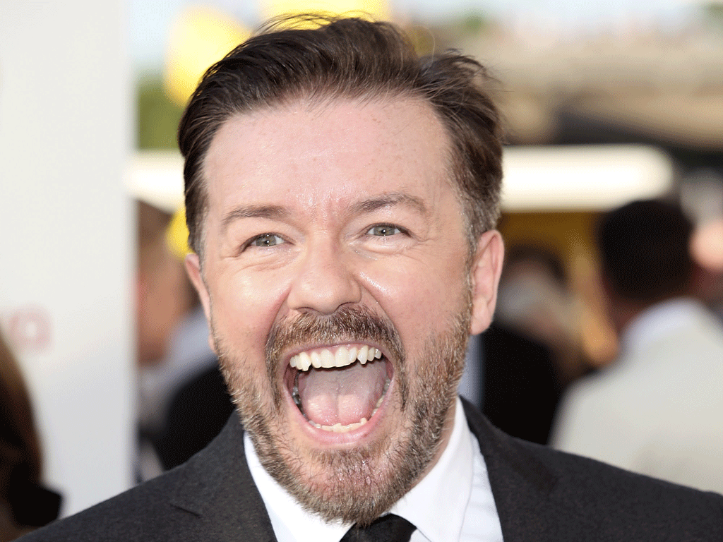 Ricky Gervais's animal welfare campaigning has earned awards from charities