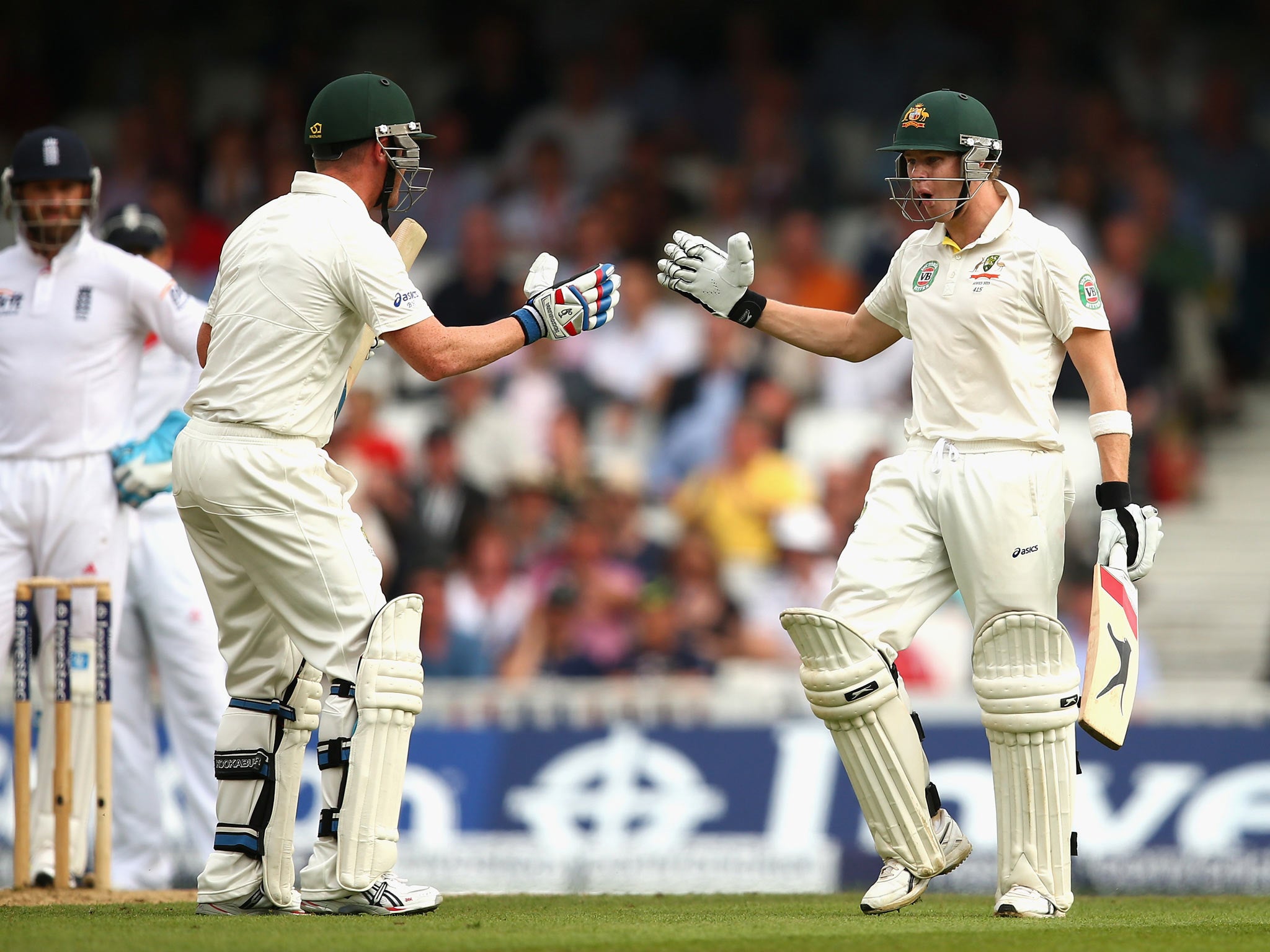 Steve Smith and Brad Haddin