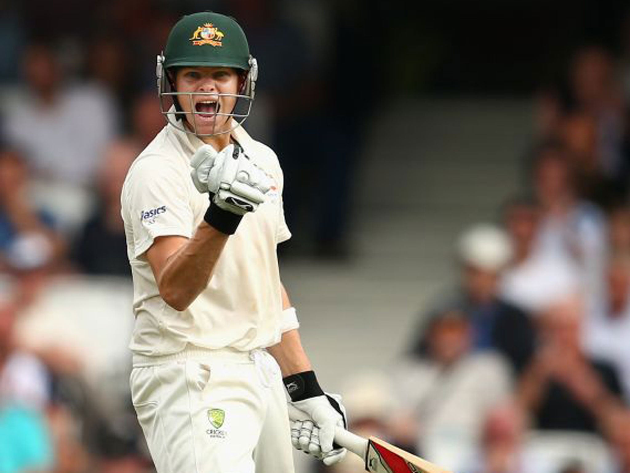 Smith hit his first Test ton at The Oval