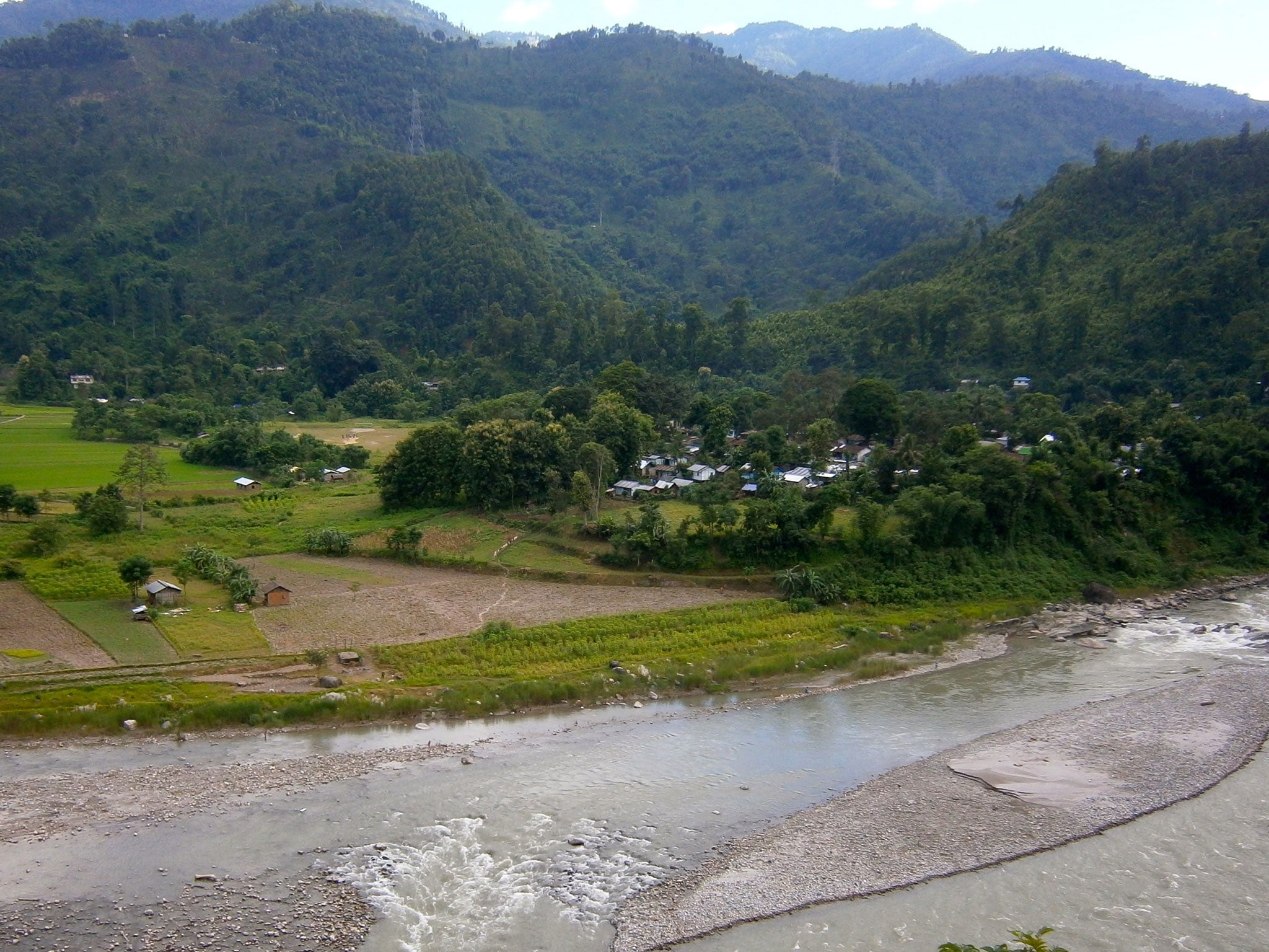 The Jorethang valley and Rangeet river