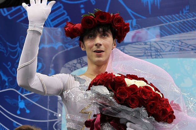 The US skater Johnny Weir will be as flamboyant in Sochi as he was in Vancouver