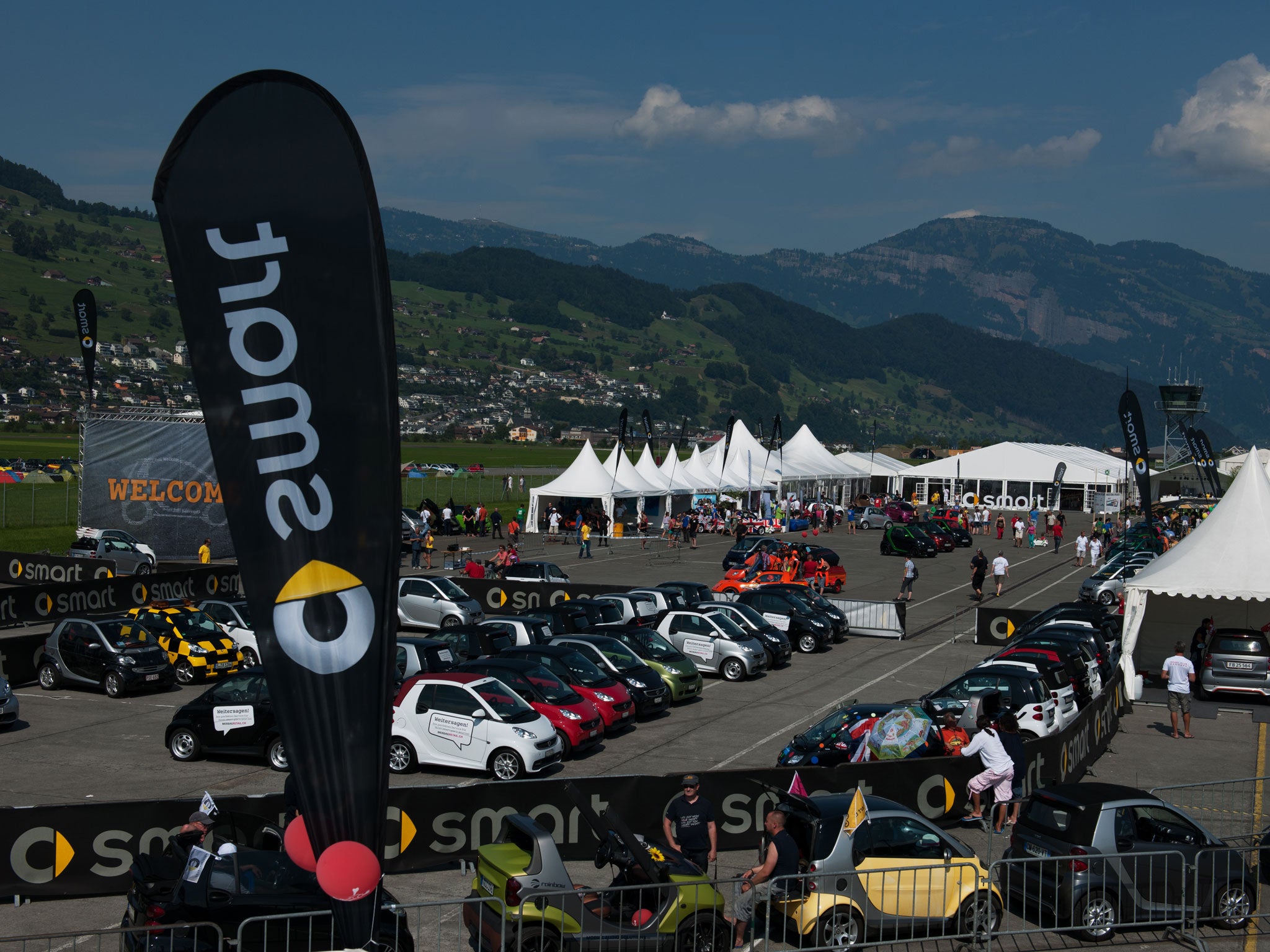 Our friend’s electric: The ‘smart times 13’ convention, at Buochs airport in Switzerland