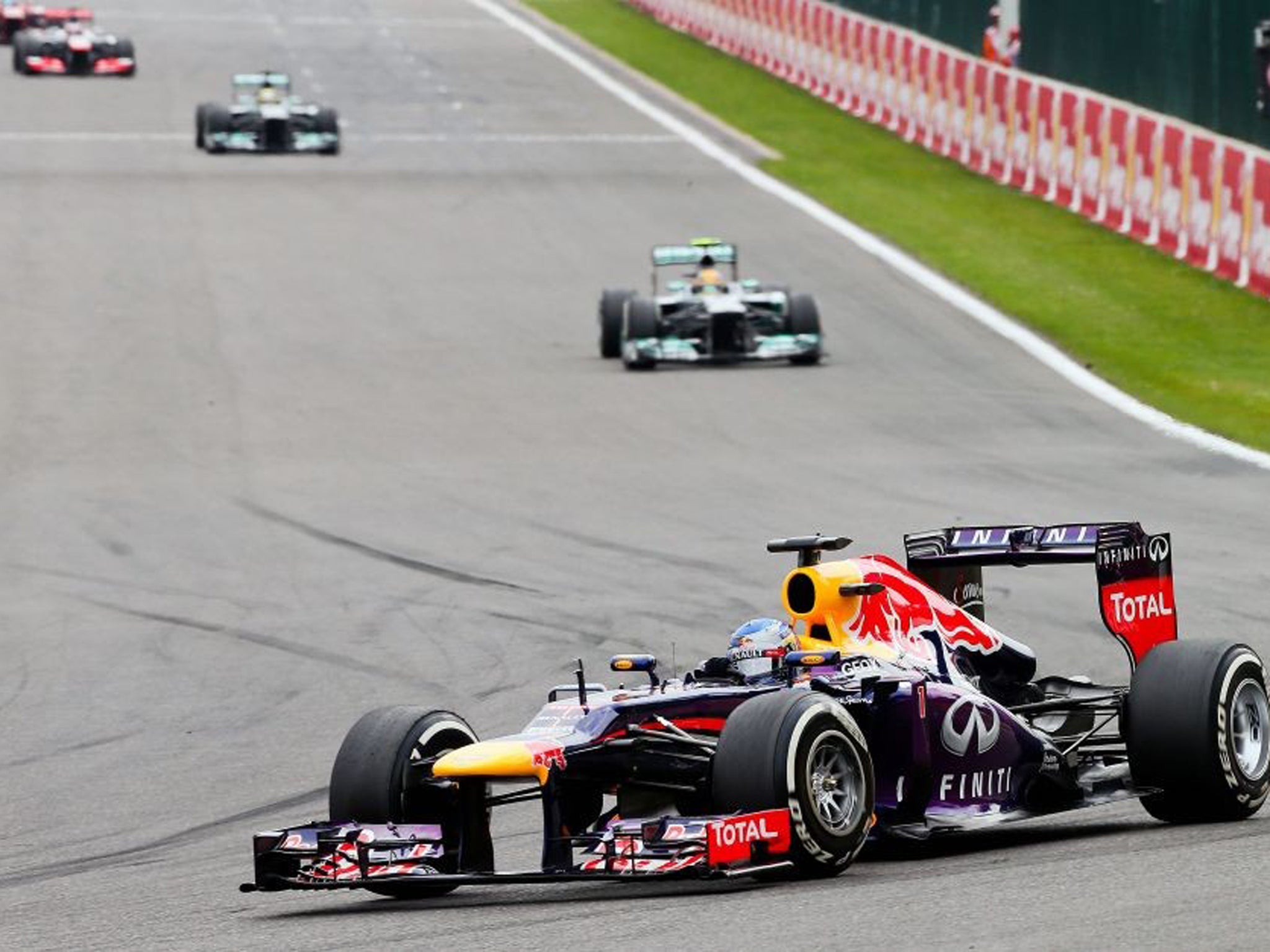 Sebastian Vettel cruised to the 31st win of his Formula One career