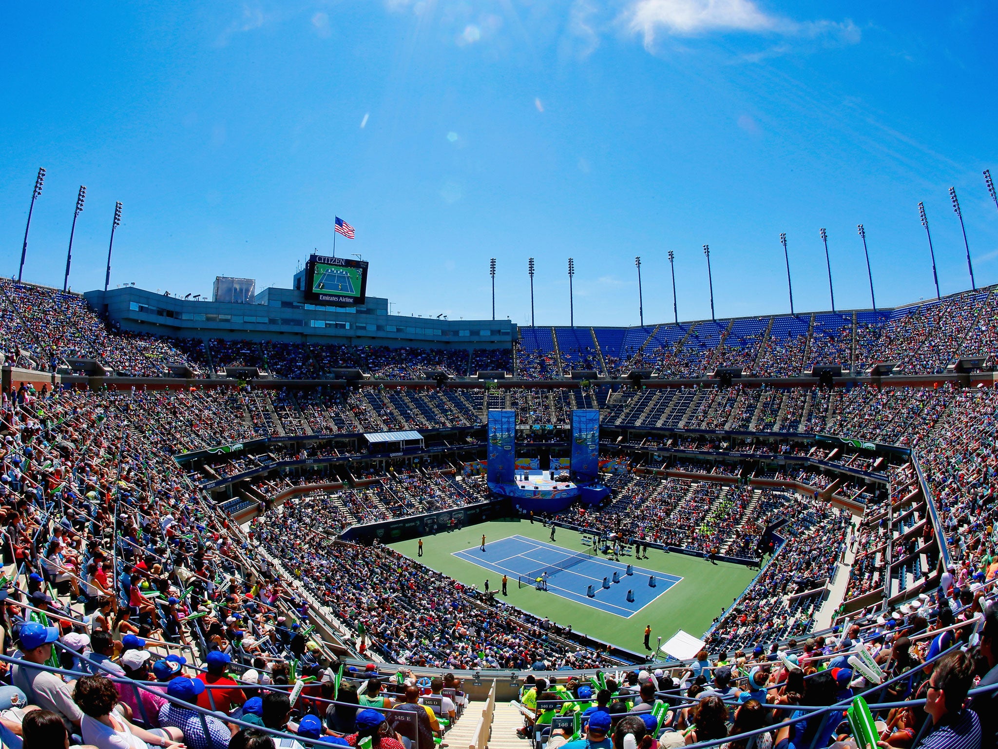 A retractable roof is set to be built on the Arthur Ashe Stadium