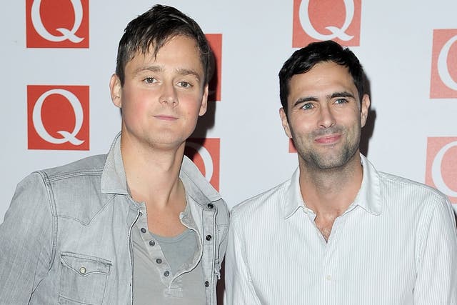 Keane's Tom Chaplin (left) and Tim Rice-Oxley