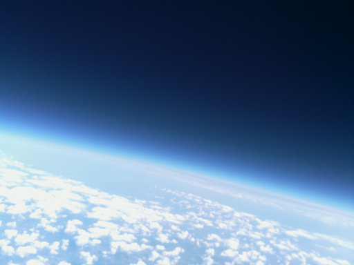 A picture shot from the edge of space by Babbage and the Raspberry Pi.