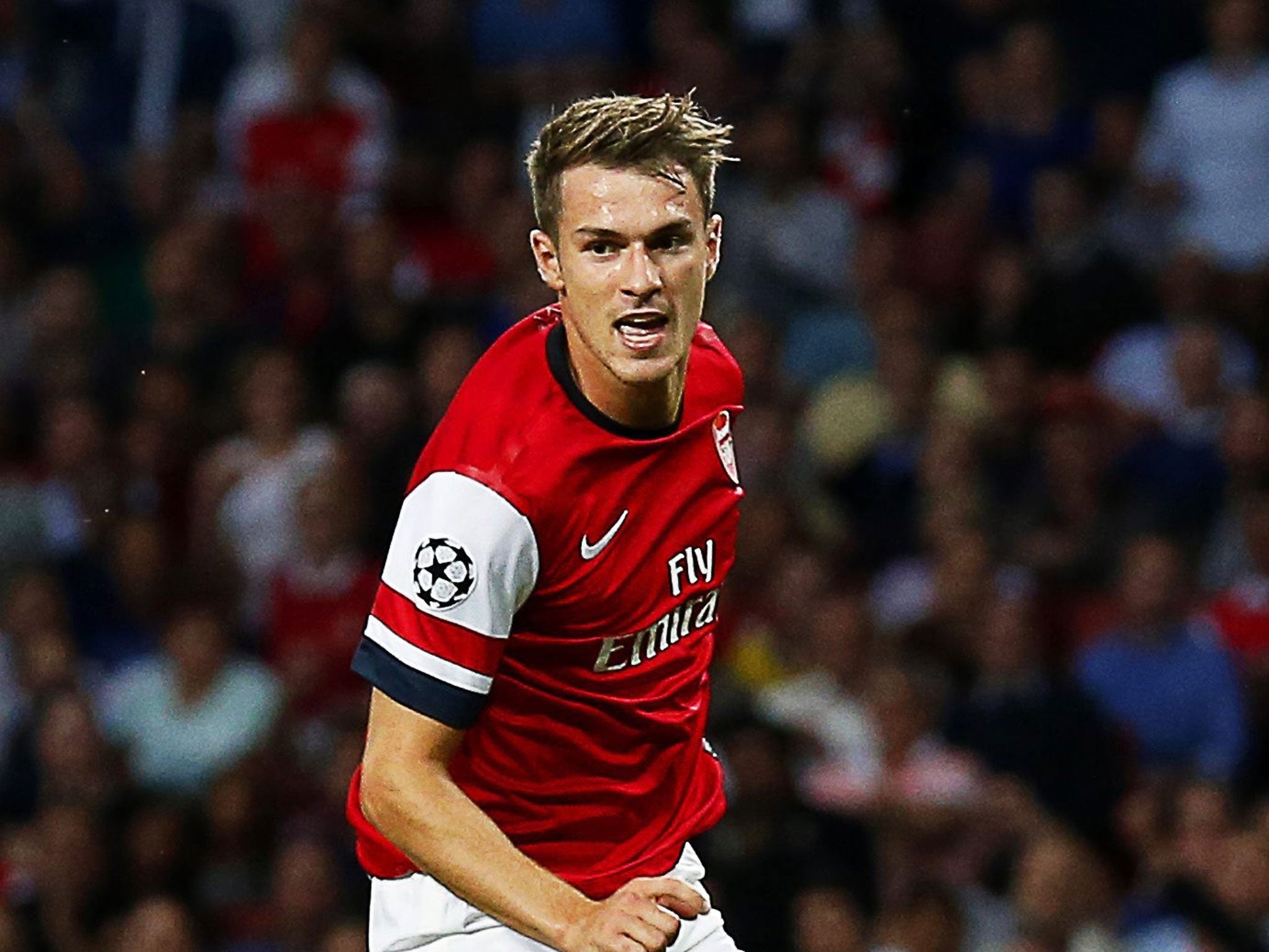Aaron Ramsey scored twice to add to his goal in the first leg