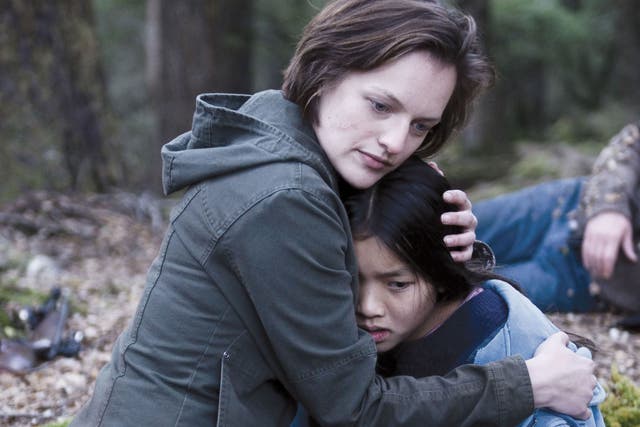 Cold comfort: Elisabeth Moss and Jacqueline Joe in 'Top of the Lake'