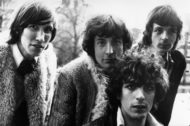 From left to right, Roger Waters, Nick Mason, Syd Barrett and Rick Wright