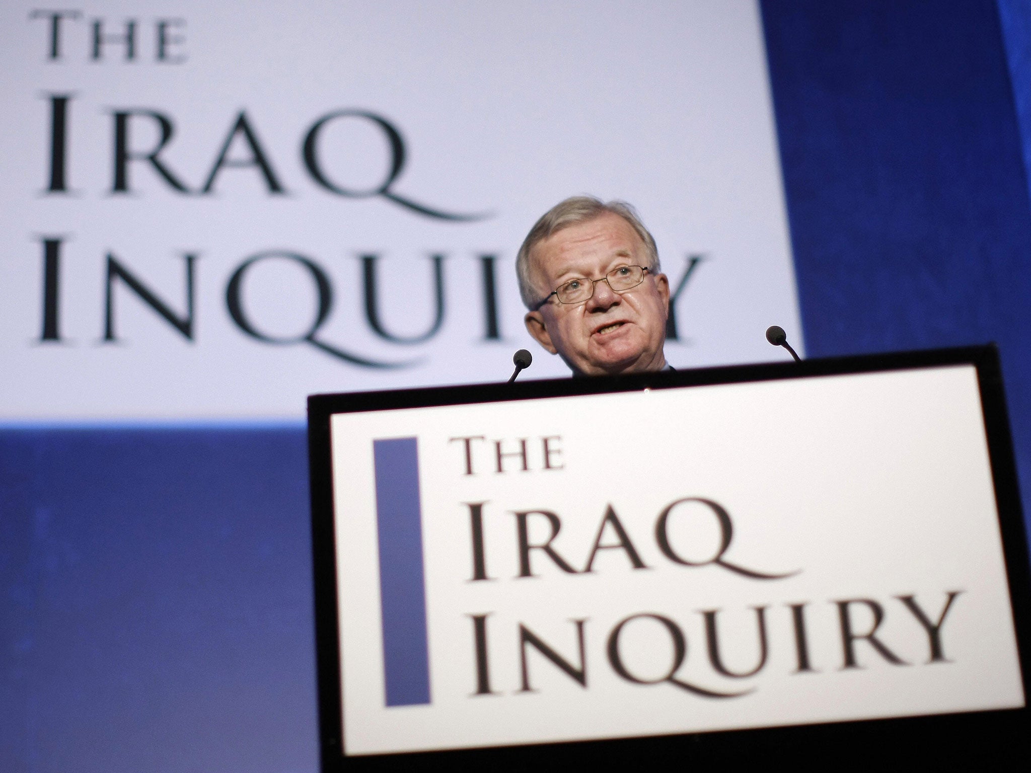 Sir John Chilcot opened his two-year inquiry in 2009