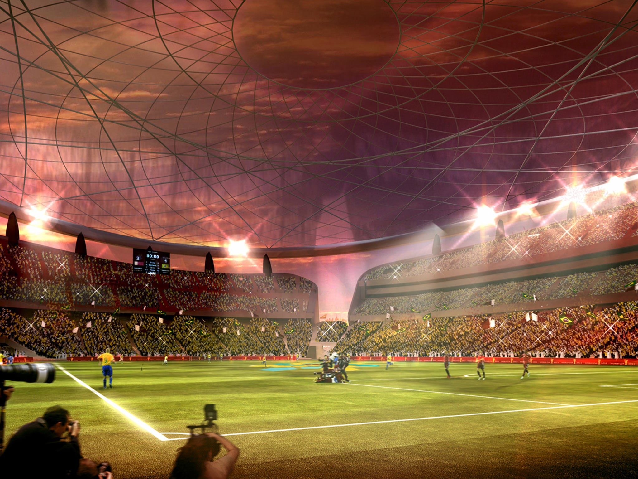 The artists' impressions of Qatar stadia are sexy, but the issues seem to no longer be