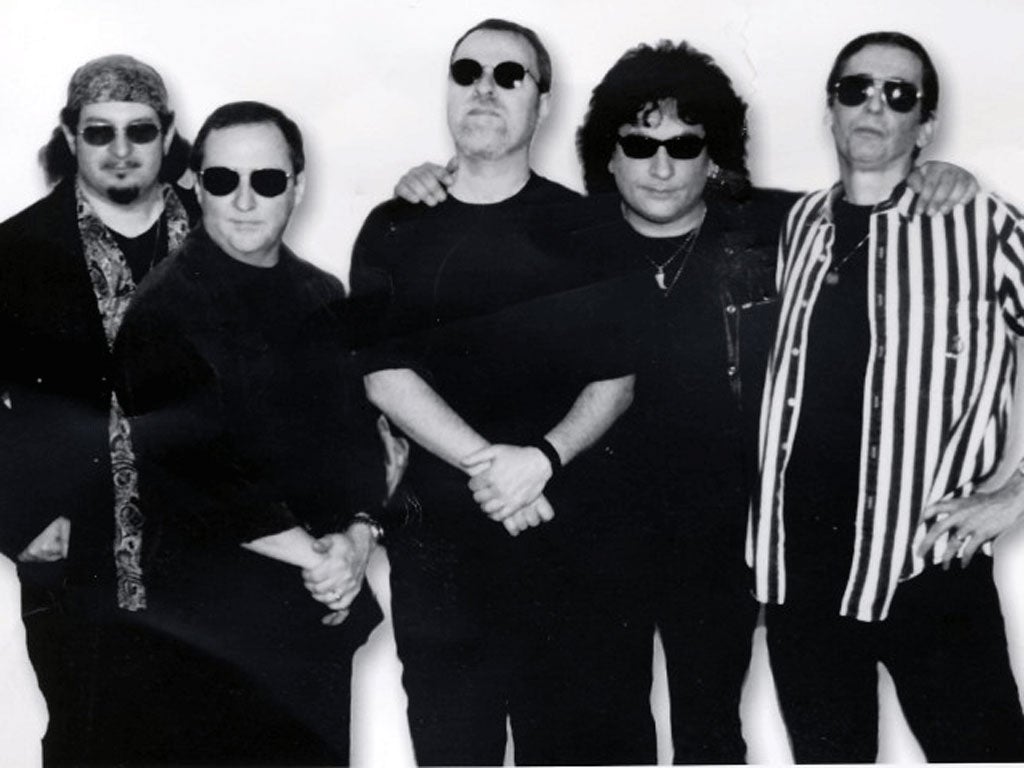 Lanier, far right, with Blue Öyster Cult, the thinking person's heavy metal band