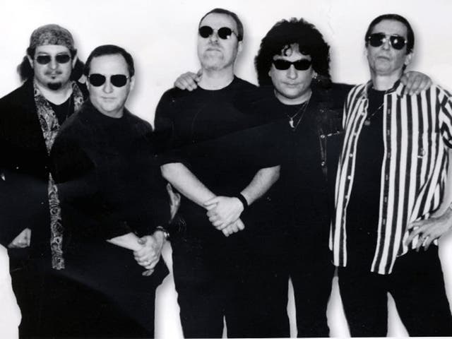 Lanier, far right, with Blue ?yster Cult, the thinking person's heavy metal band