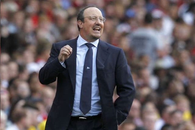 Benitez: 'it has been very impressive to see how suarez is showing what a dangerous player he is'