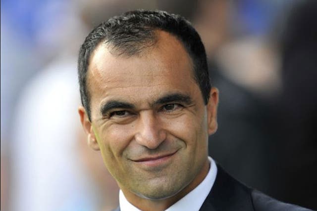 The Everton manager, Roberto Martinez, denies that Baines has expressed a desire to leave