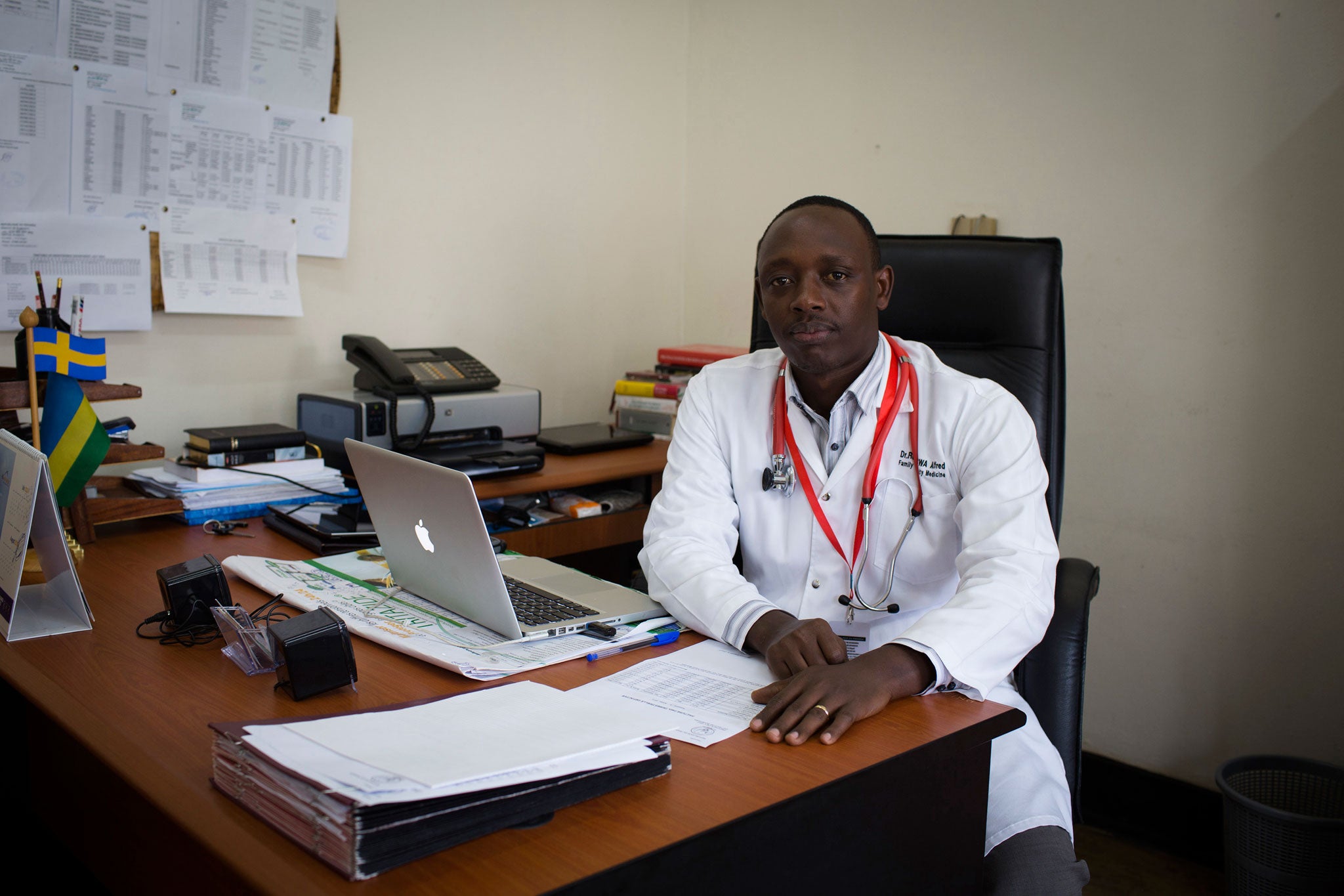 Bugusera District Hospital director Dr Alfred Rutagengwa