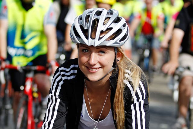 Laura Trott says the importance of wearing a helmet was drummed into her by her parents. She was appointed an ambassador for the Lee Valley VeloPark by the London Mayor, Boris Johnson