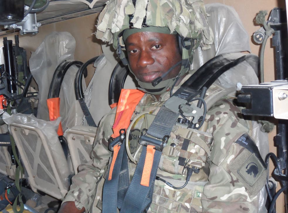 Pte Michael Ihemere, 26, top, joined the Army in 2011