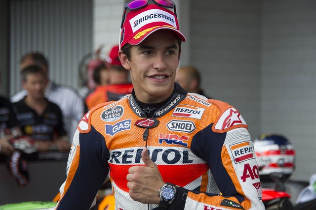 Rookie Marc Marquez leads the title race by 26 points