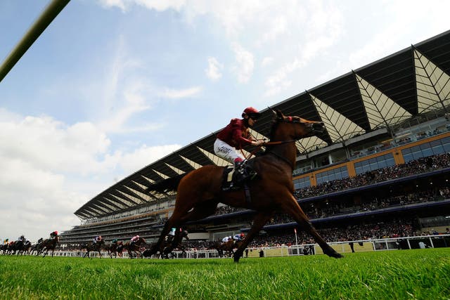 Jamie Spencer rides Kiyoshi to victory the Albany Stakes at Royal Ascot in June