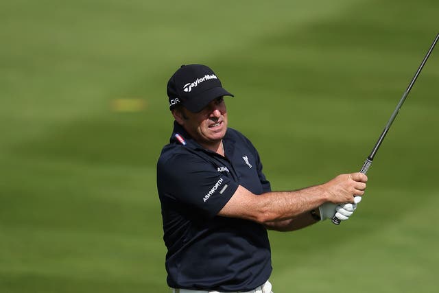 Paul McGinley shot a two-under-par 69 in the second round