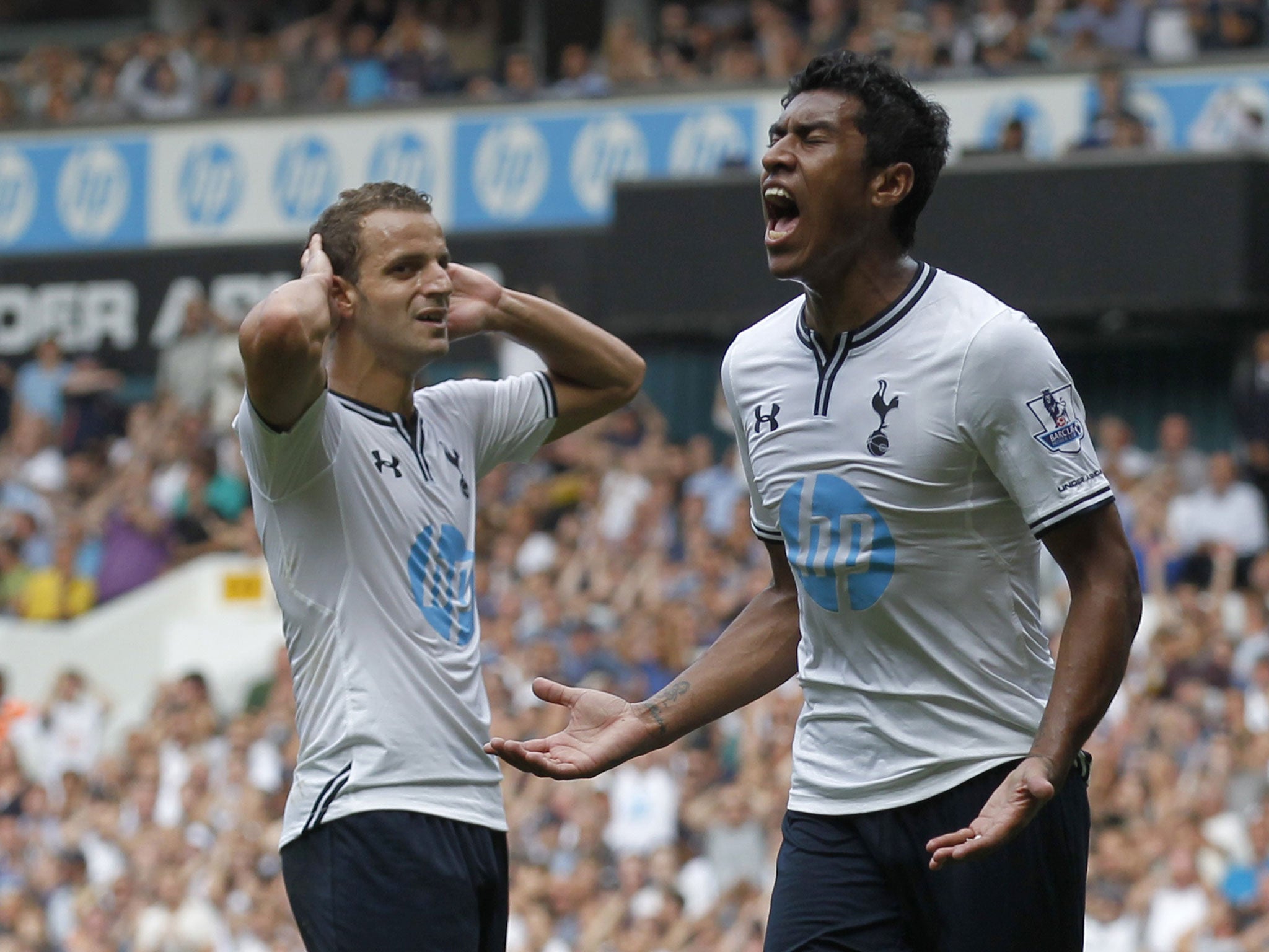 Roberto Soldado (left) and Paulinho have boosted Tottenham's attacking pace and power