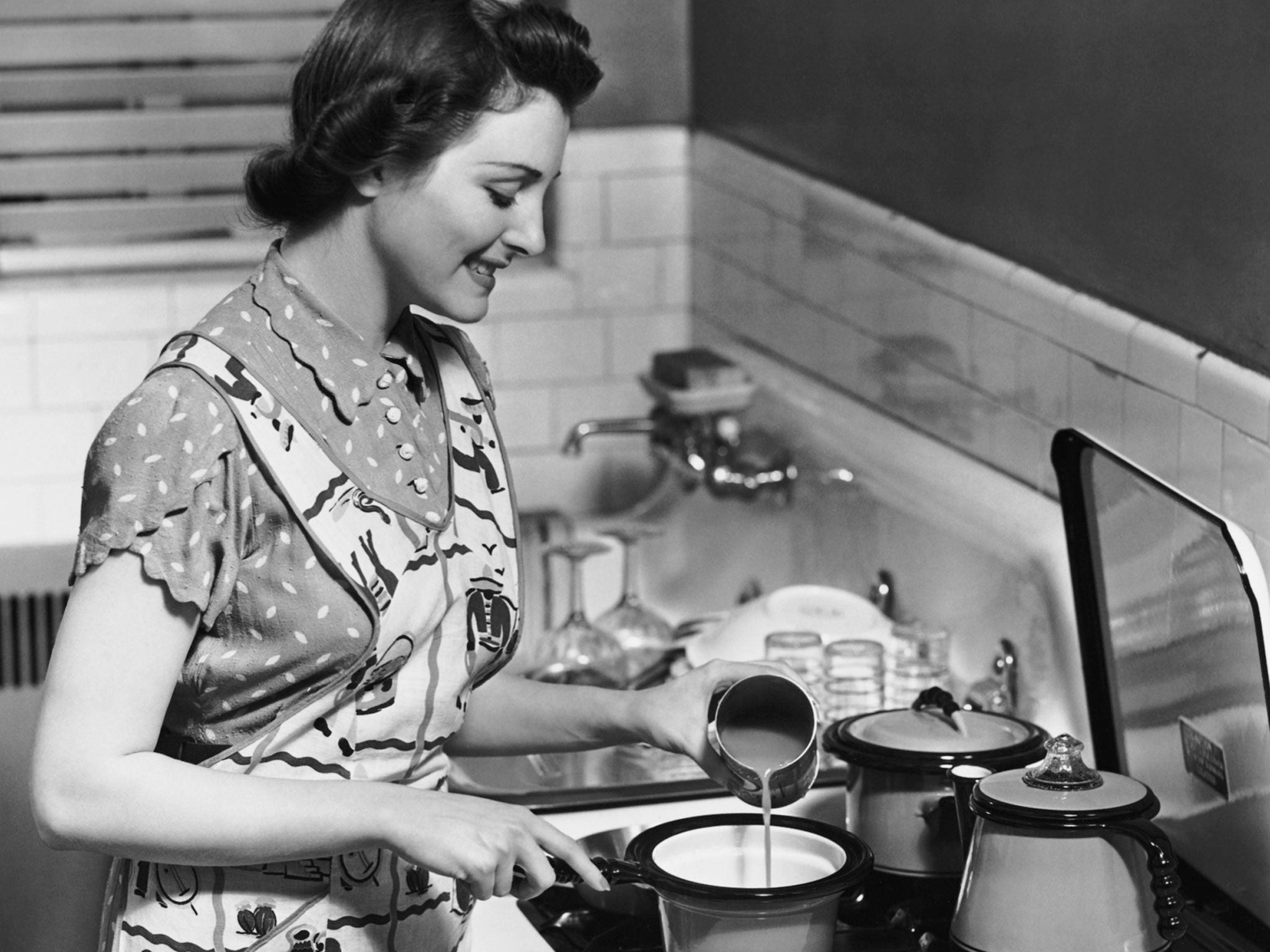 Советская женщина на кухне