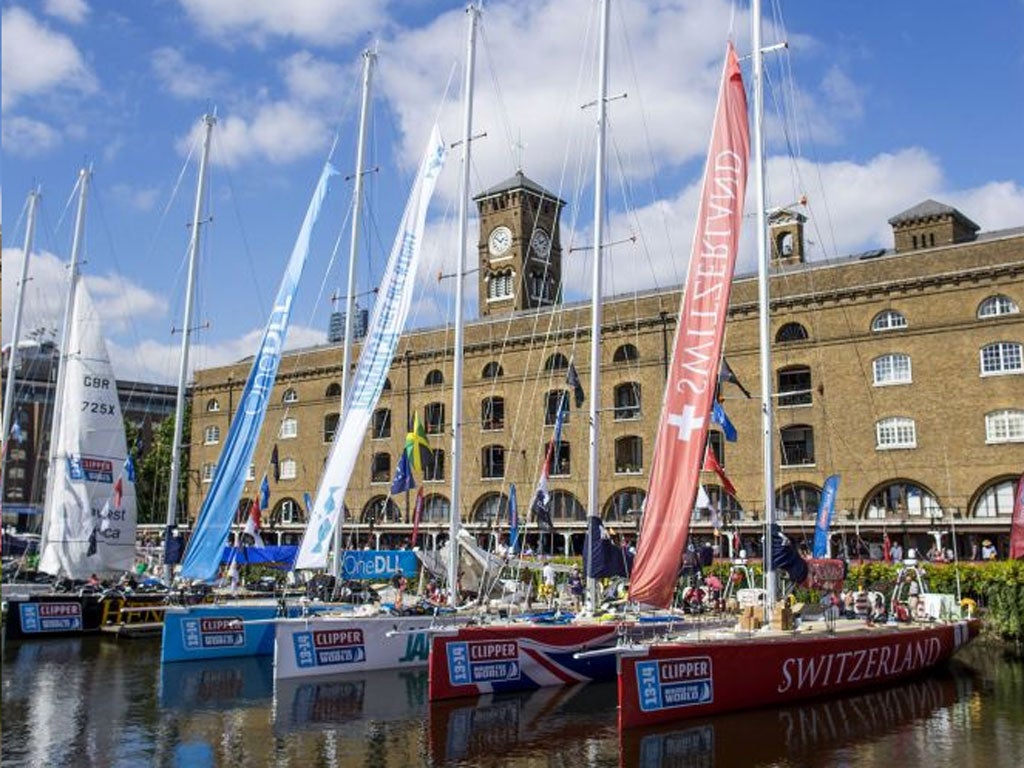 The fleet of twelve 70ft yachts will set off from London