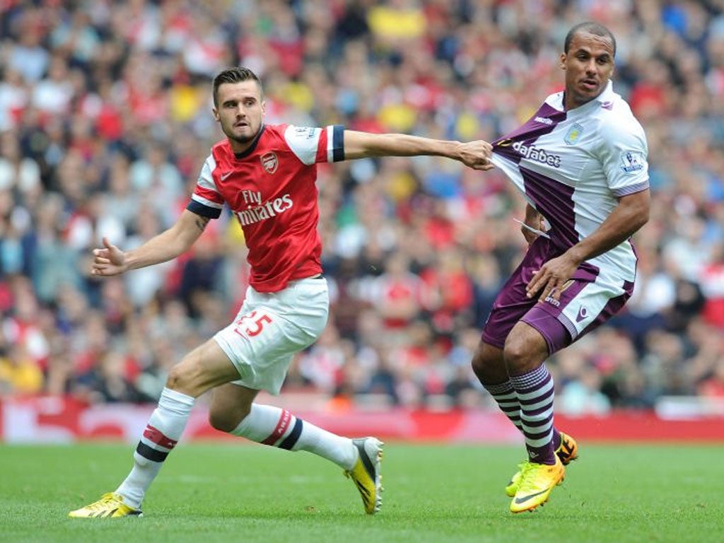 Home help: Carl Jenkinson is one of a core of English players at the Emirates